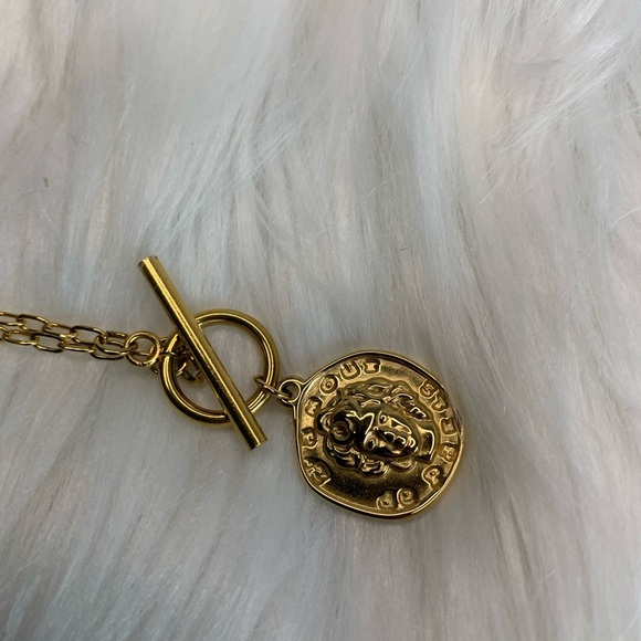 Gold Medallion Necklace - Picture 2 of 5